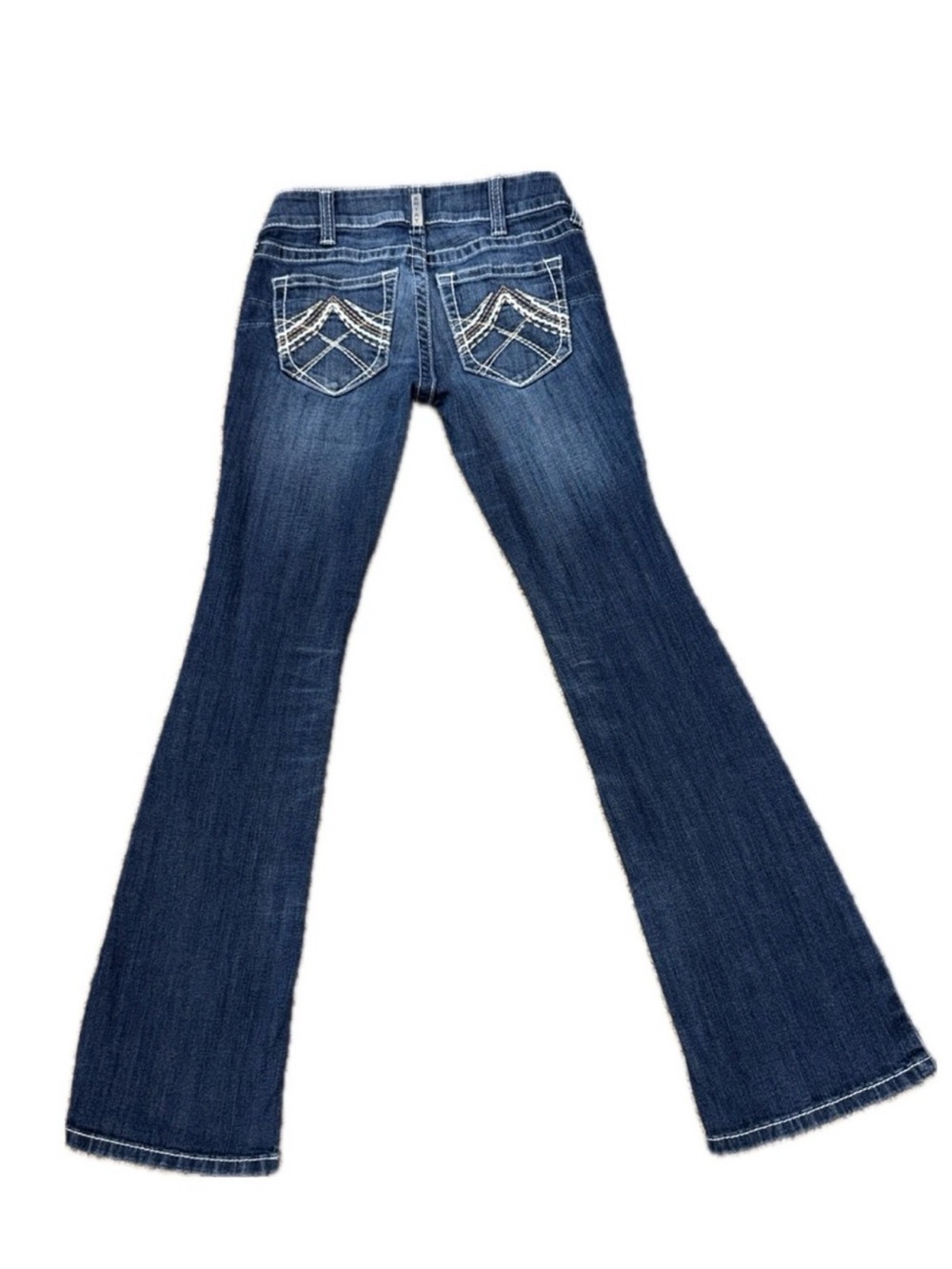 ARIAT Real Women’s Low Rise Bootcut Jeans |‎ Y2K Contrast Stitch | Sz 27 *READ*